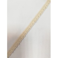 0013S Кружево вязаное хлопок цв.белый(в упак.19м)