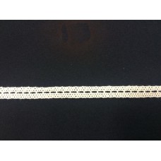 0032S Кружево вязаное хлопок цв.белый(в упак.7м)
