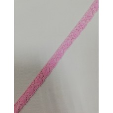 290P Кружево вязаное хлопок шир.1,5см цв.розовый