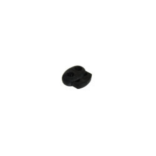 Фиксатор пластиковый двухдырочный малый плоский цв.черный(в упак.1000шт)