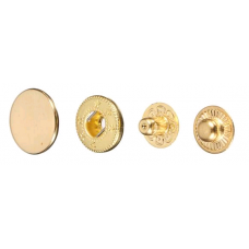 Кнопка нержавеющая Alfa 15мм цв.золото(в упак.720шт)