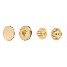 Кнопка нержавеющая №54 12,5мм цв.золото(в упак.1440шт)