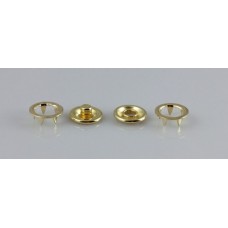 Кнопка нержавеющая трикотажная кольцевая 09,5мм цв.золото(в упак.1440шт)