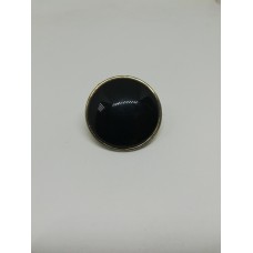 1055B Пуговица металлическая №40 25мм цв.черный(в упак.1000шт)