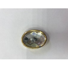 M12 Стразы декоративные пришивные Gold Crystal(в упак.100шт)