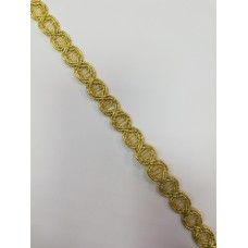 Отделочная тесьма декоративная №10514 цв.золото(в рул.100м)