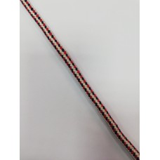 Шнур хлопковый 06мм круглый цв.трехцветный(в рул.100м)