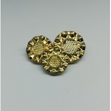 857B Пуговица металлизированная №18 11,5мм цв.золотой(в упак.1000шт)