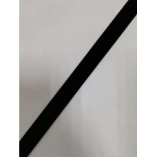 Бархатная лента 20мм цв.черный(в рул.100м)