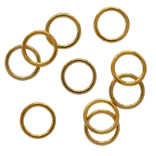 Бельевое кольцо регулировочное металлическое 12мм цв.золото(в упак.2000шт)