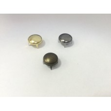 Украшения металлические на шипах круглые10,5мм цв.никель(в упак.2500шт)
