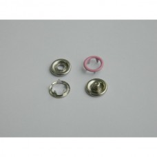 134 Кнопка нержавеющая трикотажная кольцевая 09,5мм цв.св.розовый(в упак.1440шт)