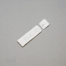 Бельевые крючки на ткани 3х1 19мм цв.белый(в упак.100шт)