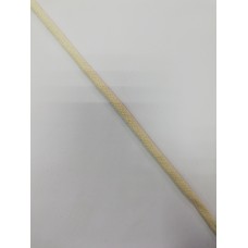 Шнур хлопковый 10мм плоский цв.серый(в рул.100м)