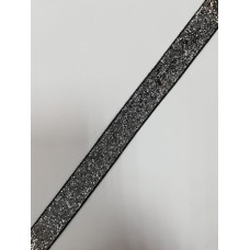 Бархатная лента декоративная №10 20мм цв.черный(в рул.91,5м)