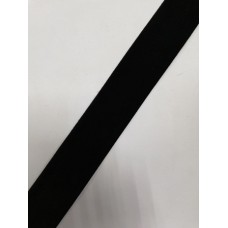Бархатная лента эластичная 40мм цв.черный(в рул.36,6м)