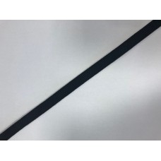 Шнур хлопковый 12мм плоский цв.черный(в рул.100м)