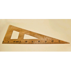 Лекало №7 треугольник деревянное 50см