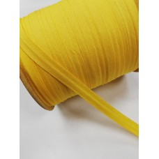 111 Косая бейка хлопковая 15мм цв.желтый(в рул.132м)