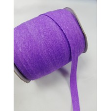 167 Косая бейка хлопковая 15мм цв.фиолетовый(в рул.132м)