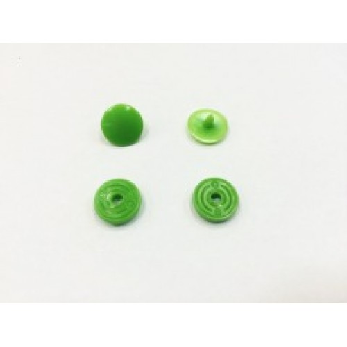 Кнопка пластиковая 15мм цв.зеленый(в упак.1000шт)