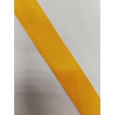 Репсовая лента блестящая 25мм цв.14-0951 желтый(в рул.100м)