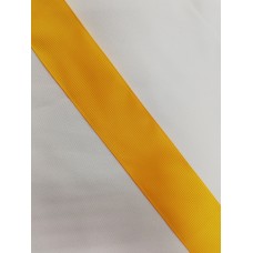 Репсовая лента блестящая 38мм цв.14-0951 желтый(в рул.100м)