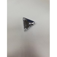 Стразы кристальные пришивные треугольник 22мм Crystal(в упак.250шт)