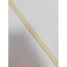 Шнур хлопковый 12мм плоский цв.сырой(в рул.100м)