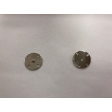 Кнопка пришивная литая 21мм 4-дырочная цв.никель(в упак.50шт)