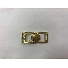 Кнопка пришивная нержавеющая Alfa10мм цв.золото(в упак.100шт)