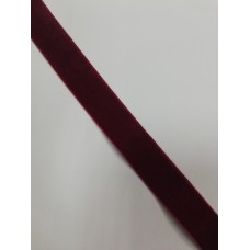 Бархатная лента эластичная 20мм цв.бордовый(в рул.~100м)