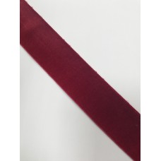 Бархатная лента эластичная 40мм цв.бордовый((в рул.~50м)