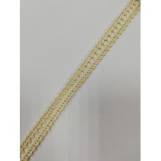 1385СТ Кружево вязаное хлопок шир.1,3см цв.кремовый