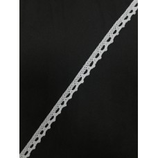 0193СТК Кружево вязаное хлопок шир.1см цв.белый (в упак.365,76м)
